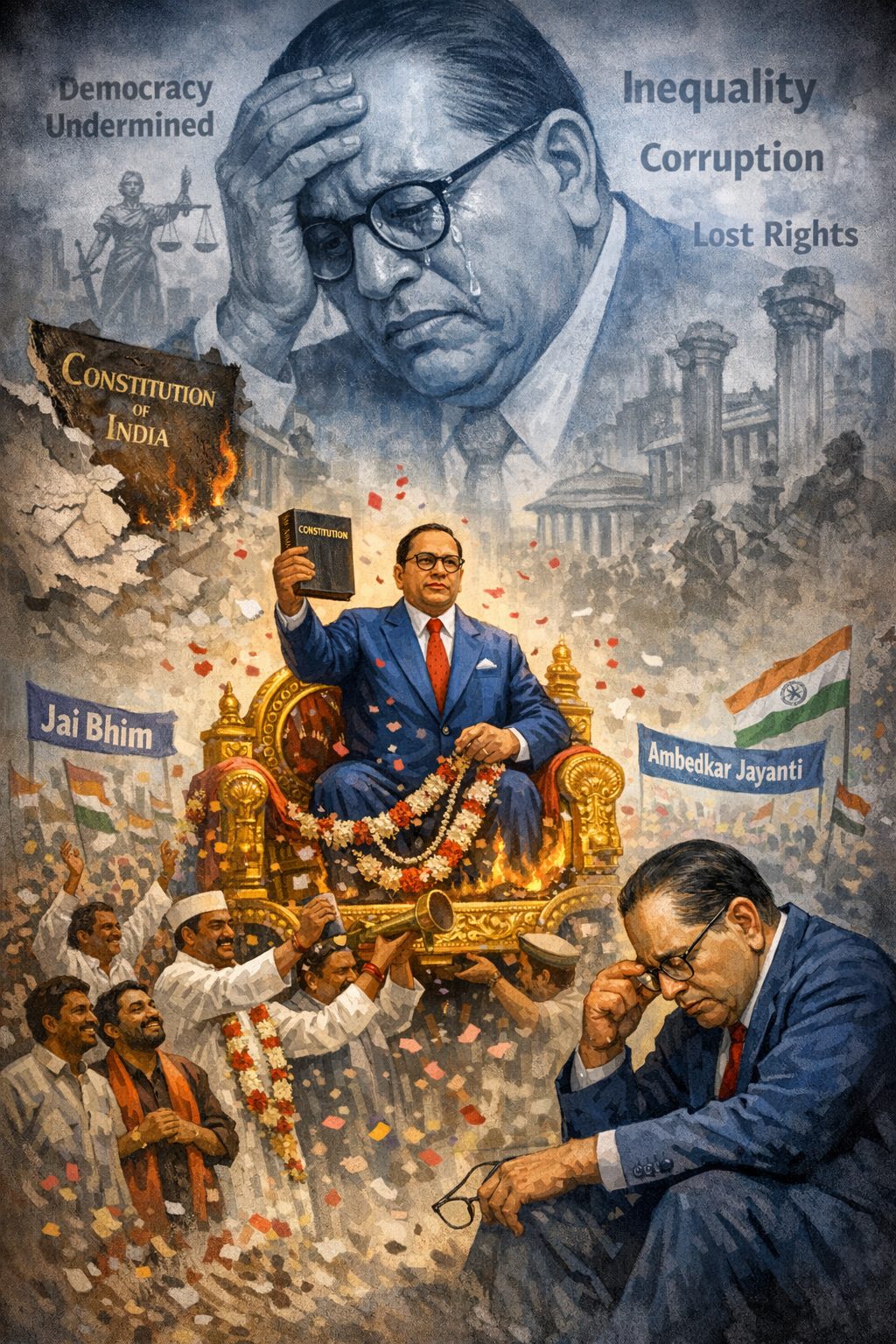 ಆಚರಣೆ ಸಂಭ್ರಮದ ನಡುವೆ ಅಂಬೇಡ್ಕರ್‌ ಎಲ್ಲಿದ್ದಾರೆ ?