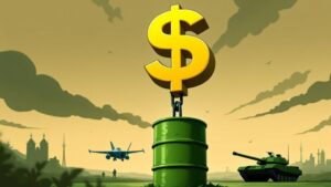 ಒಂದು ಅನೈತಿಕ ಯುದ್ಧ, ತೈಲ-ಡಾಲರ್ ಕೊಂಡಿ ಮತ್ತು ವಿಶ್ವ ಅರ್ಥವ್ಯವಸ್ಥೆ