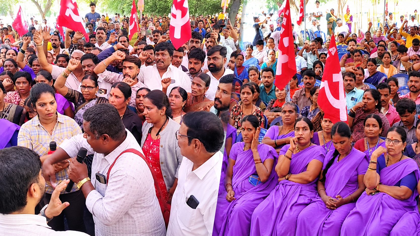 ಕನಿಷ್ಠ ವೇತನ, ಸೇವಾ ಭದ್ರತೆಗೆ ಆಗ್ರಹ: ಬೆಂಗಳೂರಿನಲ್ಲಿ ಹಾಸ್ಟೆಲ್–ವಸತಿ ಶಾಲಾ ಹೊರಗುತ್ತಿಗೆ ನೌಕರರ ಪ್ರತಿಭಟನೆ
